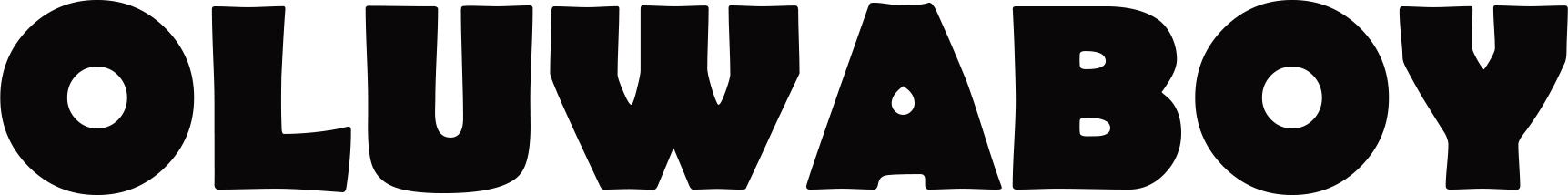 Oluwaboy Fashion Statement